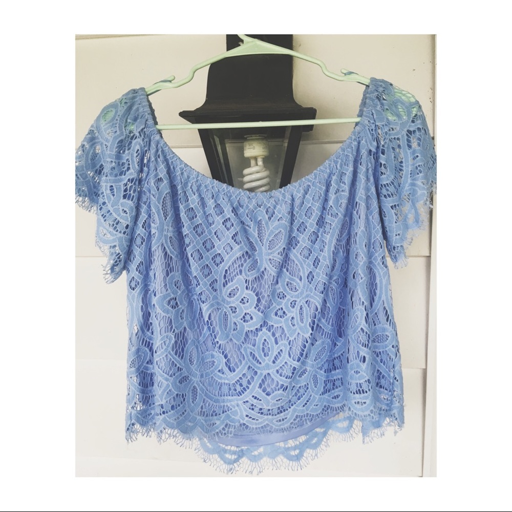 Off the Shoulder Lace Top